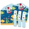 Big Dot of Happiness Let's Go Fishing - Fish Themed Birthday Party or Baby Shower Game Pickle Cards - Pull Tabs 3-in-a-Row - Set of 12
